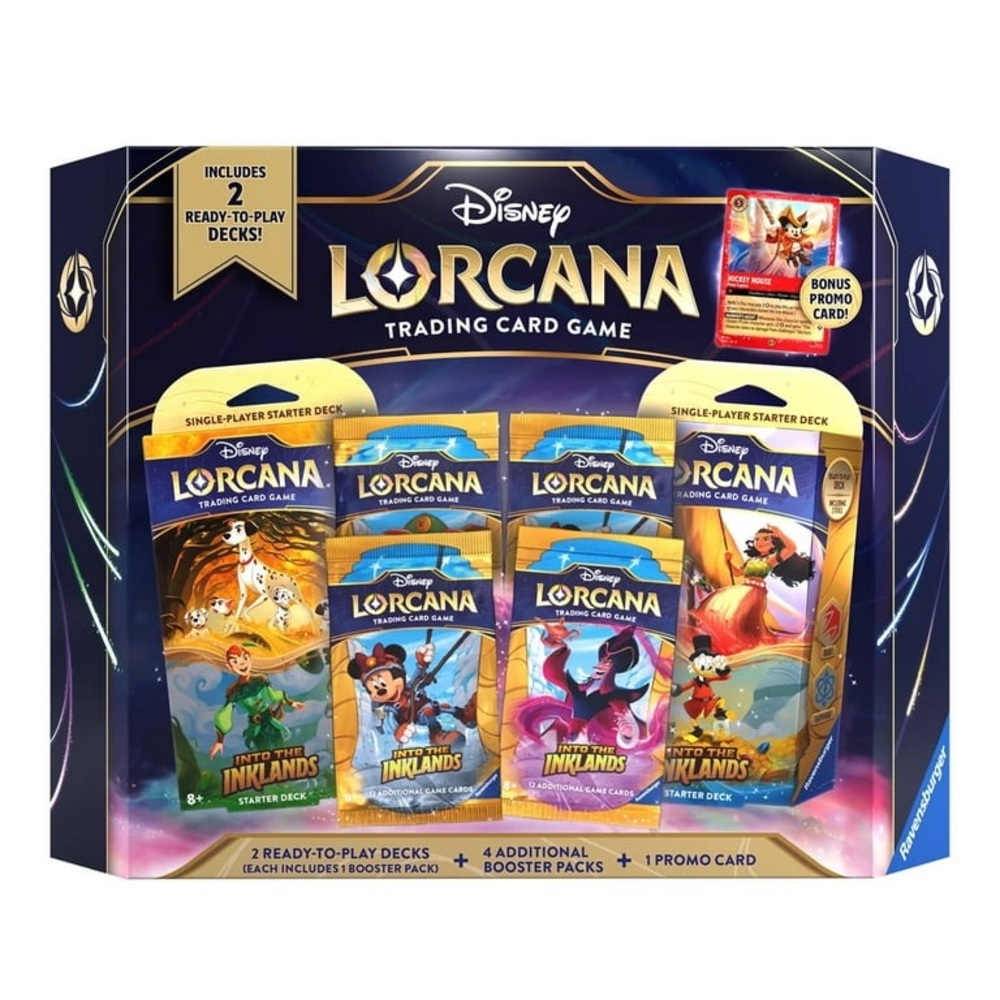 Disney Lorcana Trading Card Game Bundle with Mickey Promo Card